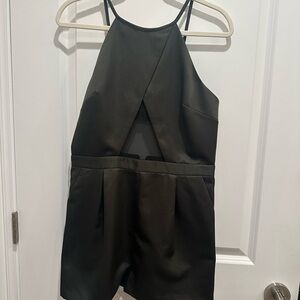 Topshop Elegant Dark Green Shorts Romper